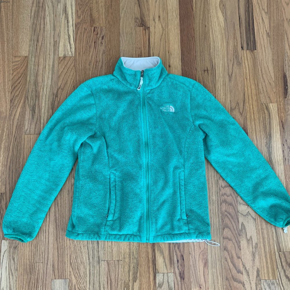 North Face fuzzy fleece jacket - M